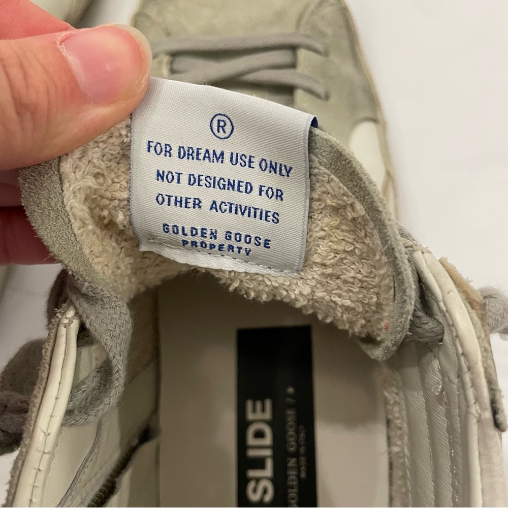Golden Goose High Top Slide in Leather with Suede Details size 41, US Women's 11 - Picture 9 of 12